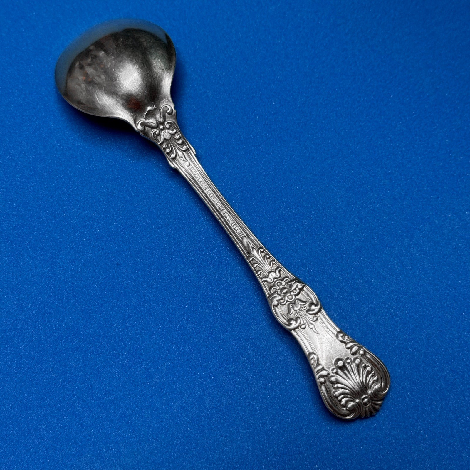 Tiffany English King Sterling Silver 5 1/4″ Sherbet Spoon – Mono