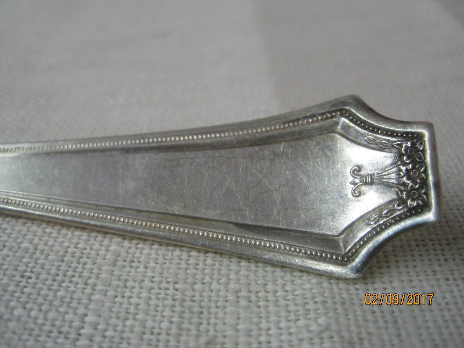 Vintage Penco Silver Plate Serving Spoon PEV1