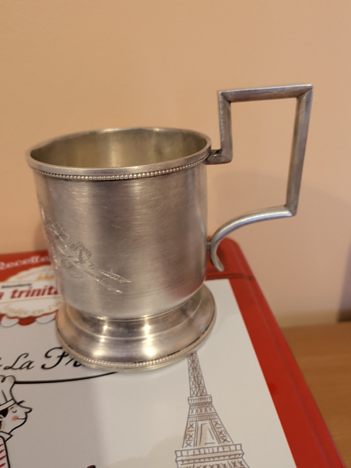 Beautiful Antique Late 19th Century Russian Imperial 84 Silver Tea Glass Holder