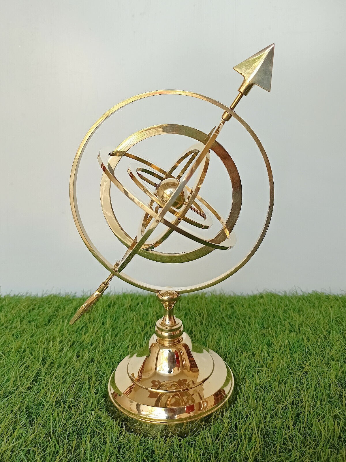 Beautiful Golden Shiny Brass Finish Armillary Astrology Collectible Desk Decor