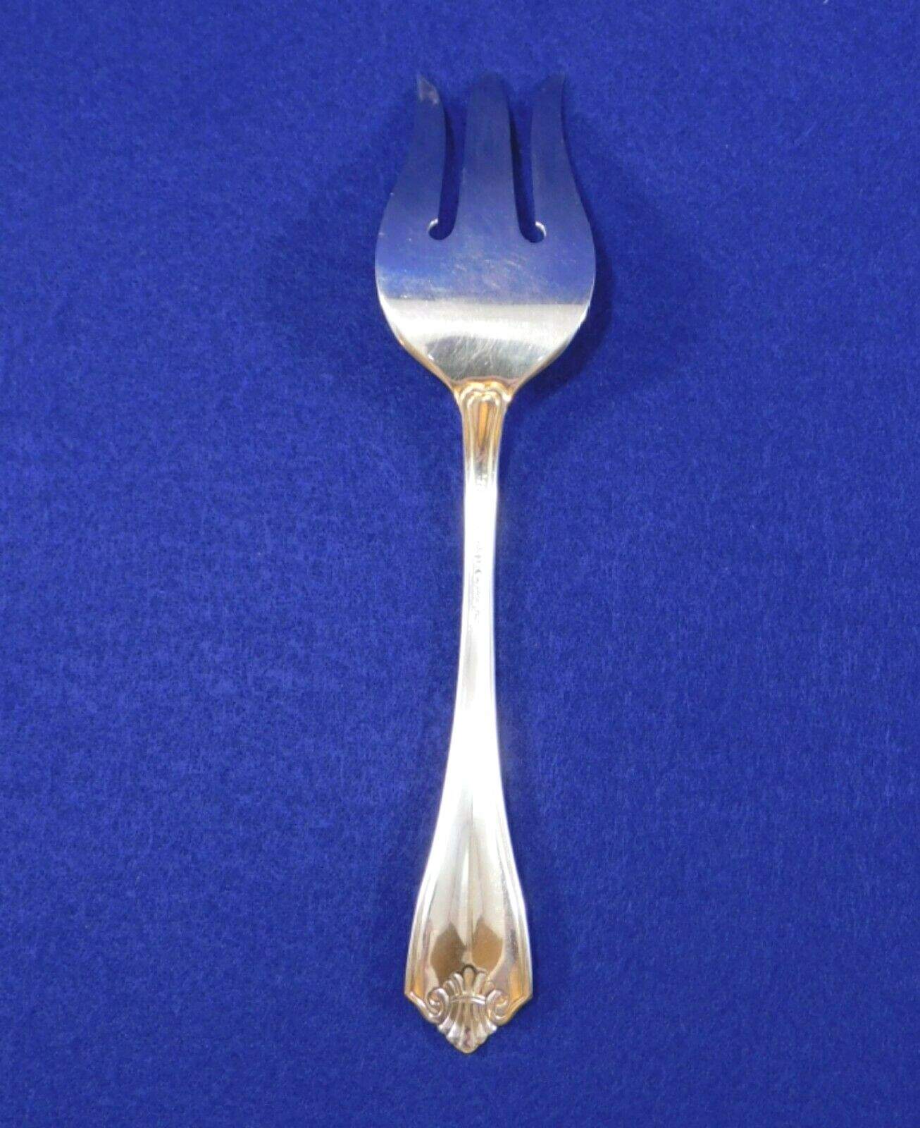 SERVING FORK King James Pattern Silverplate SERVING or MEAT FORK Oneida