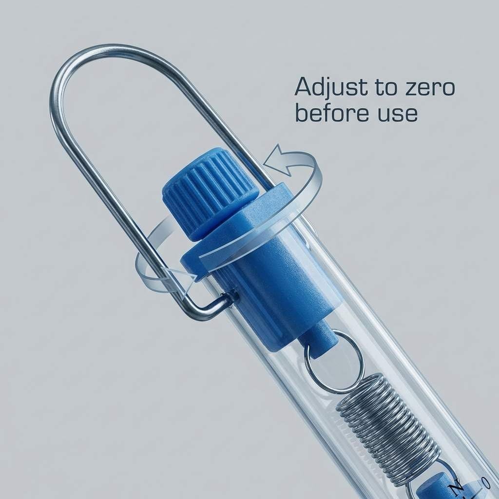 Tubular Spring Scale Set – 1N to 30N, Dual Scale for Physics Labs & Classrooms