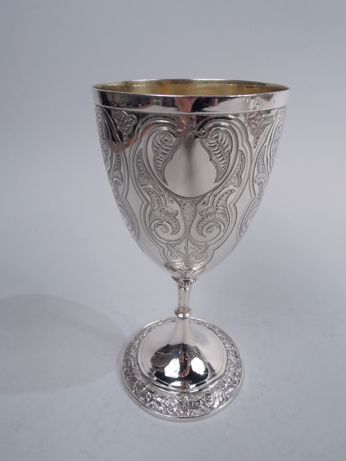 Elkington Goblet Antique Victorian Classical English Sterling Silver 1859