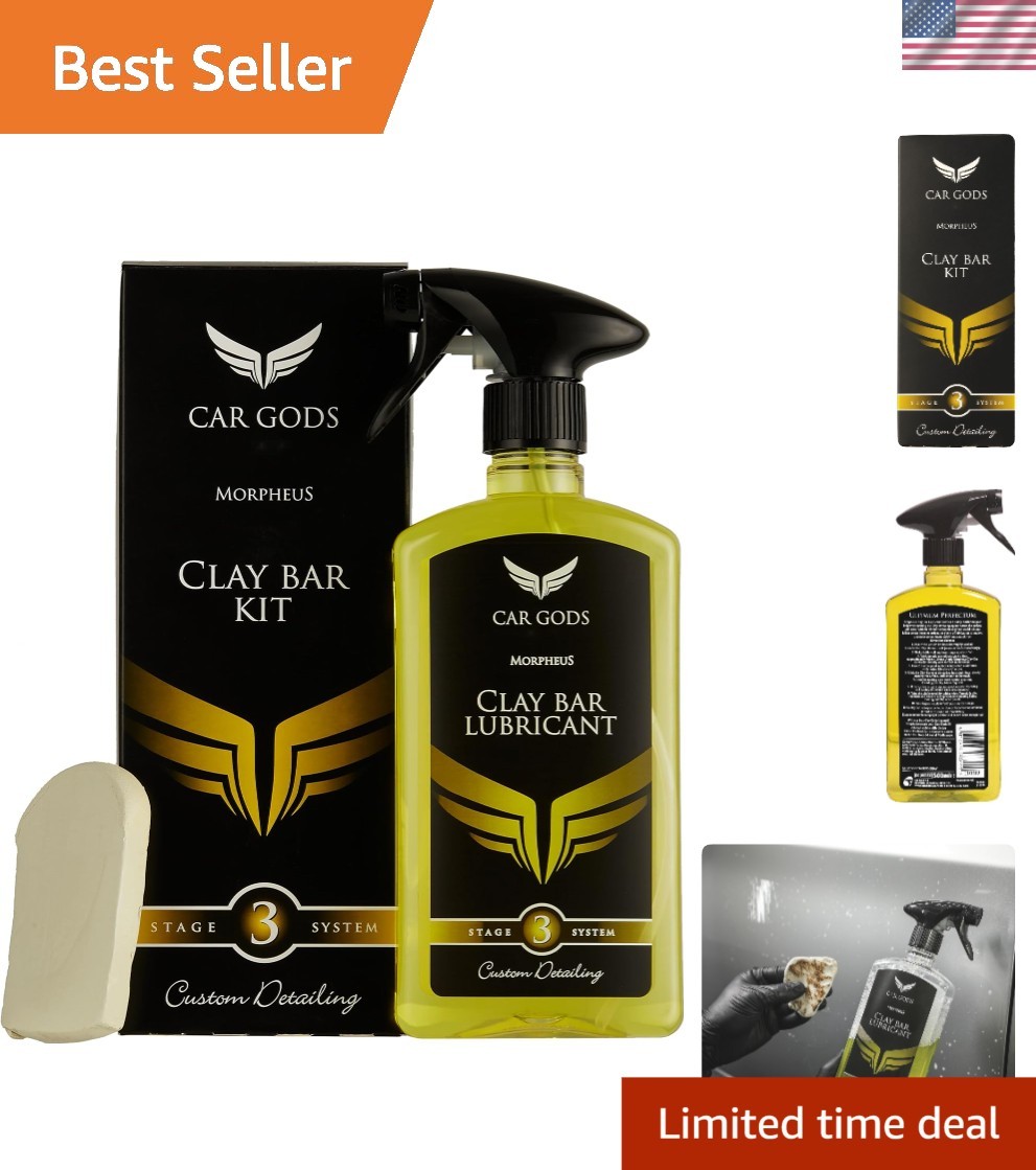 Clay Bar & Lubricant Spray – Complete Detailing Kit, 17fl Oz