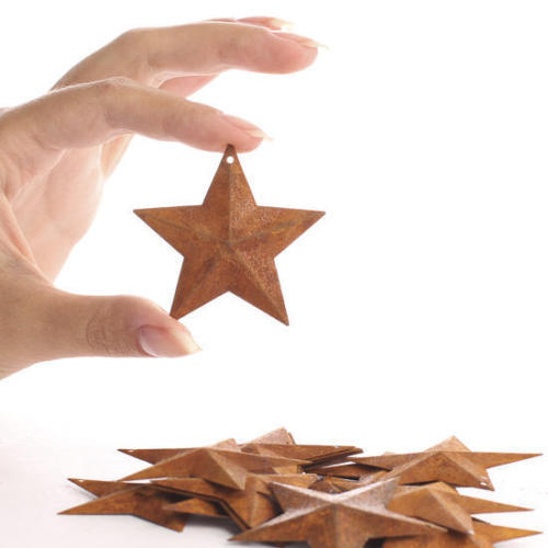 100 Rusty Barn Stars Star 2.25 in 2 1/4″ Primitive Rust Craft Americana Farm