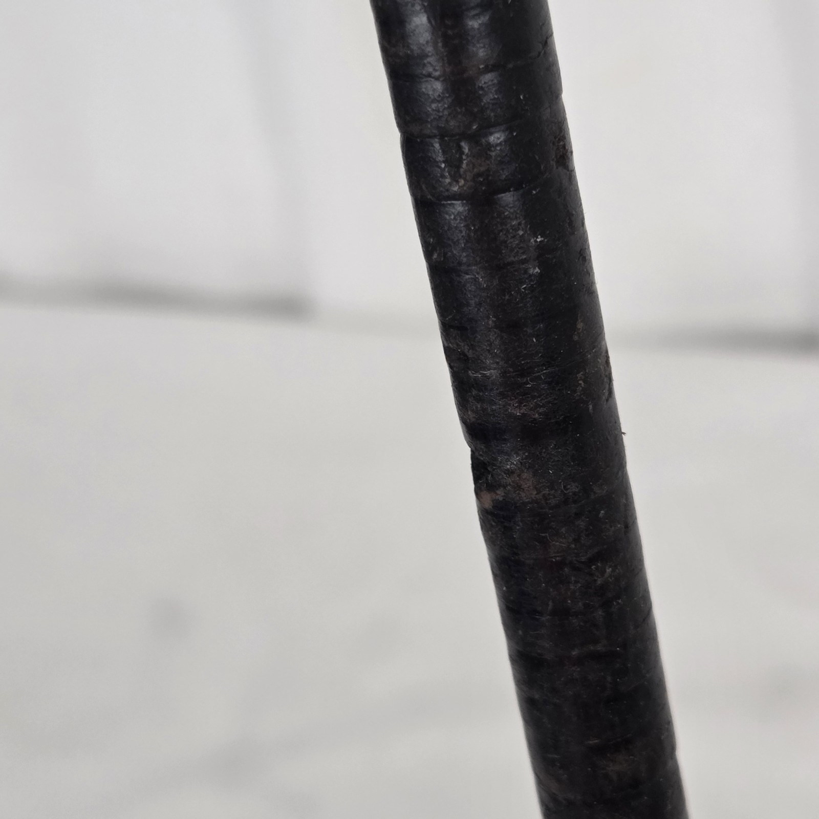 Antique Leather Wrapped Walking Cane Plantation Swagger Stick Black 35.5″