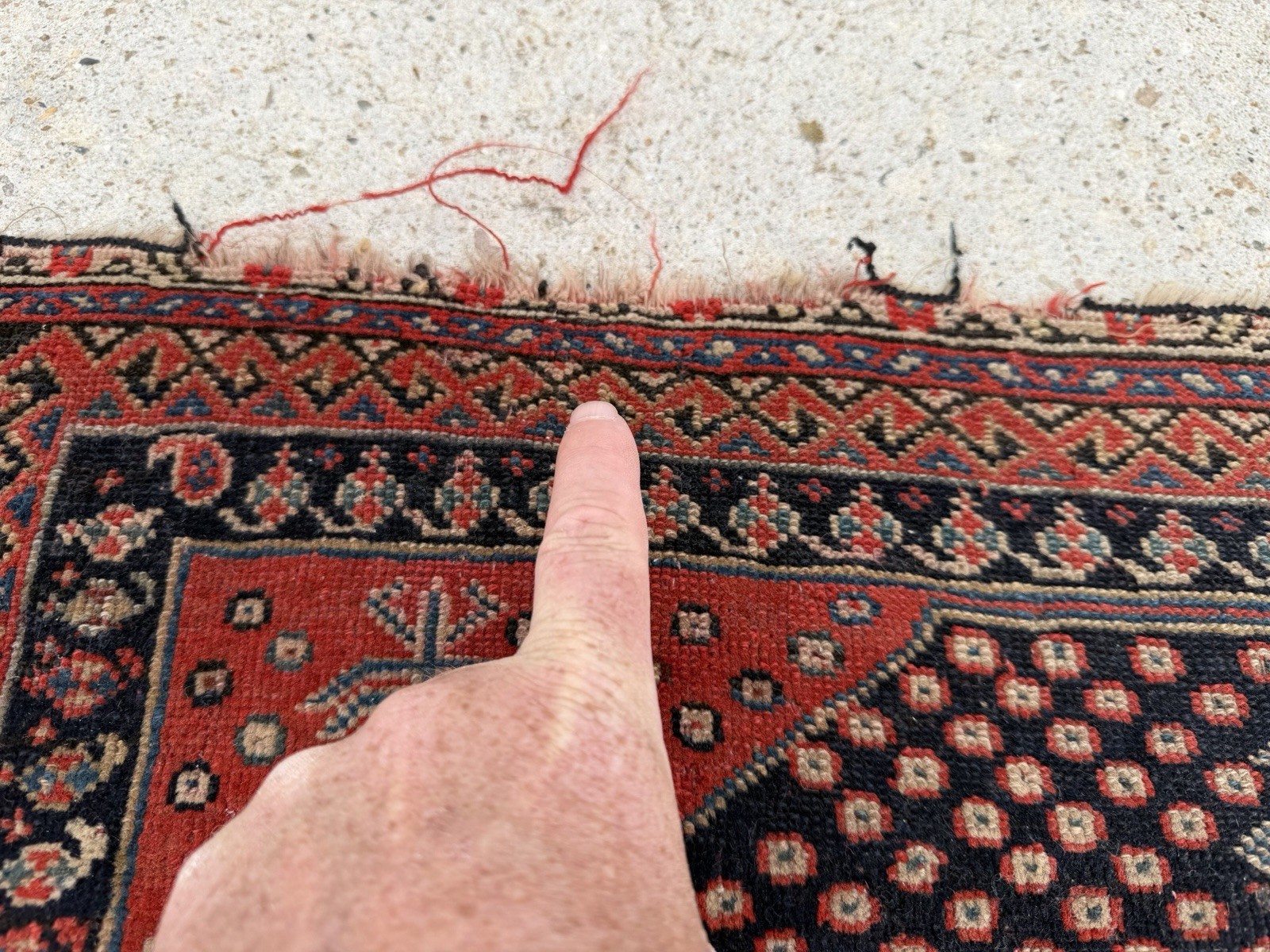 Antique Tribal Mafrash Panel Oriental Rug