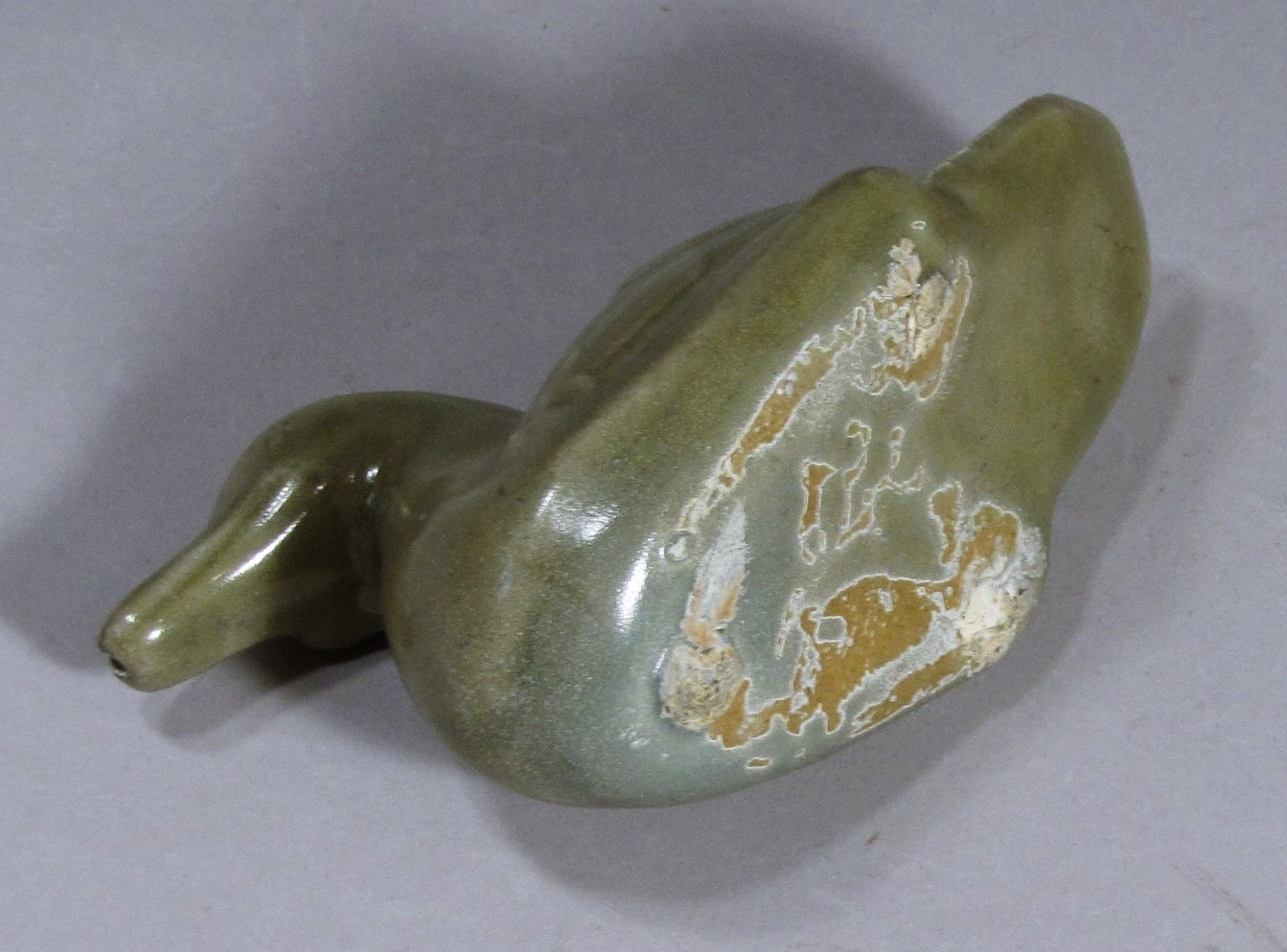 A Fine/Rare Korean Duck Shaped Celadon Water Dropper-15th C.