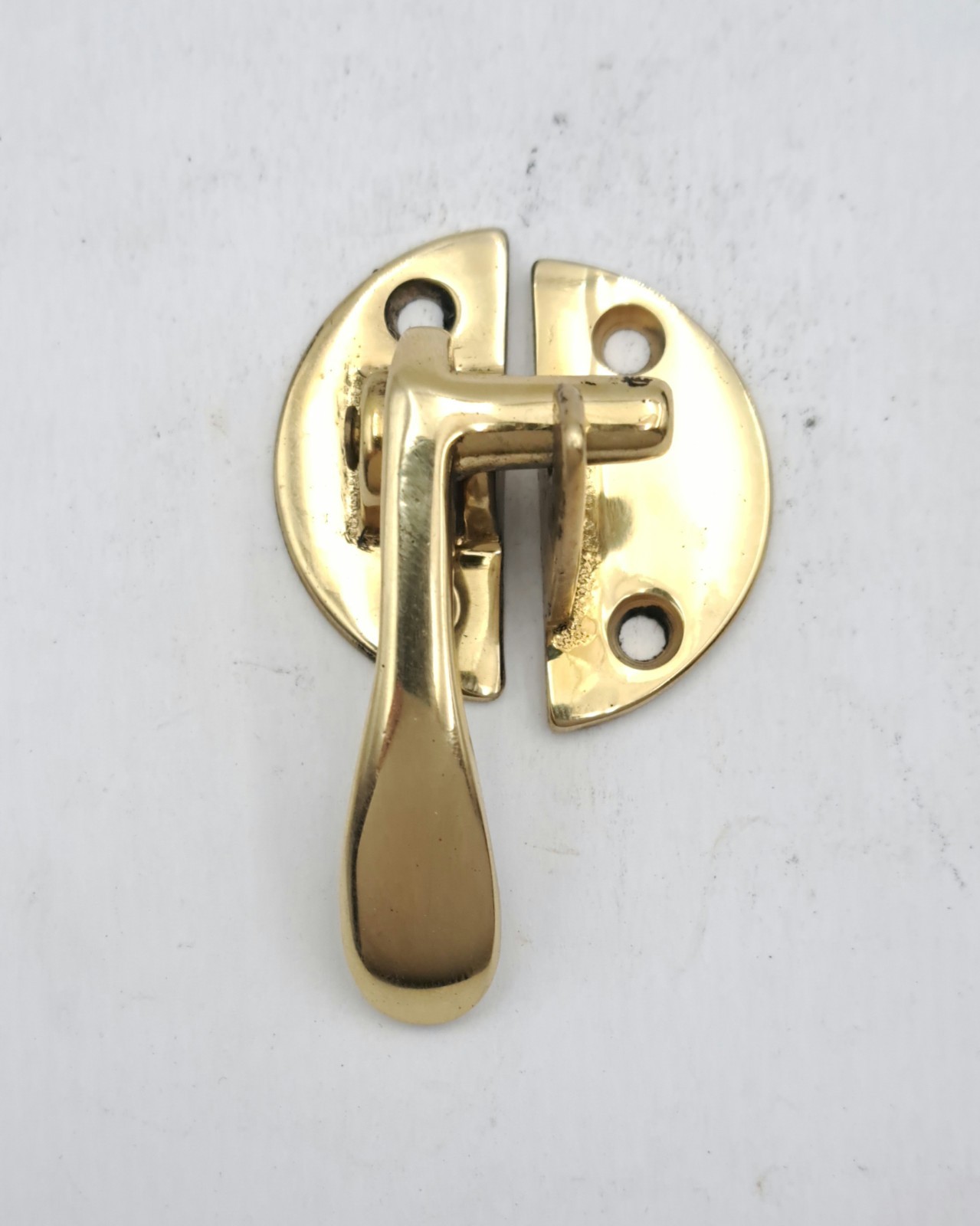 Antique Door Latch Lock Vintage Reproduction Left Handle Brass Hardware