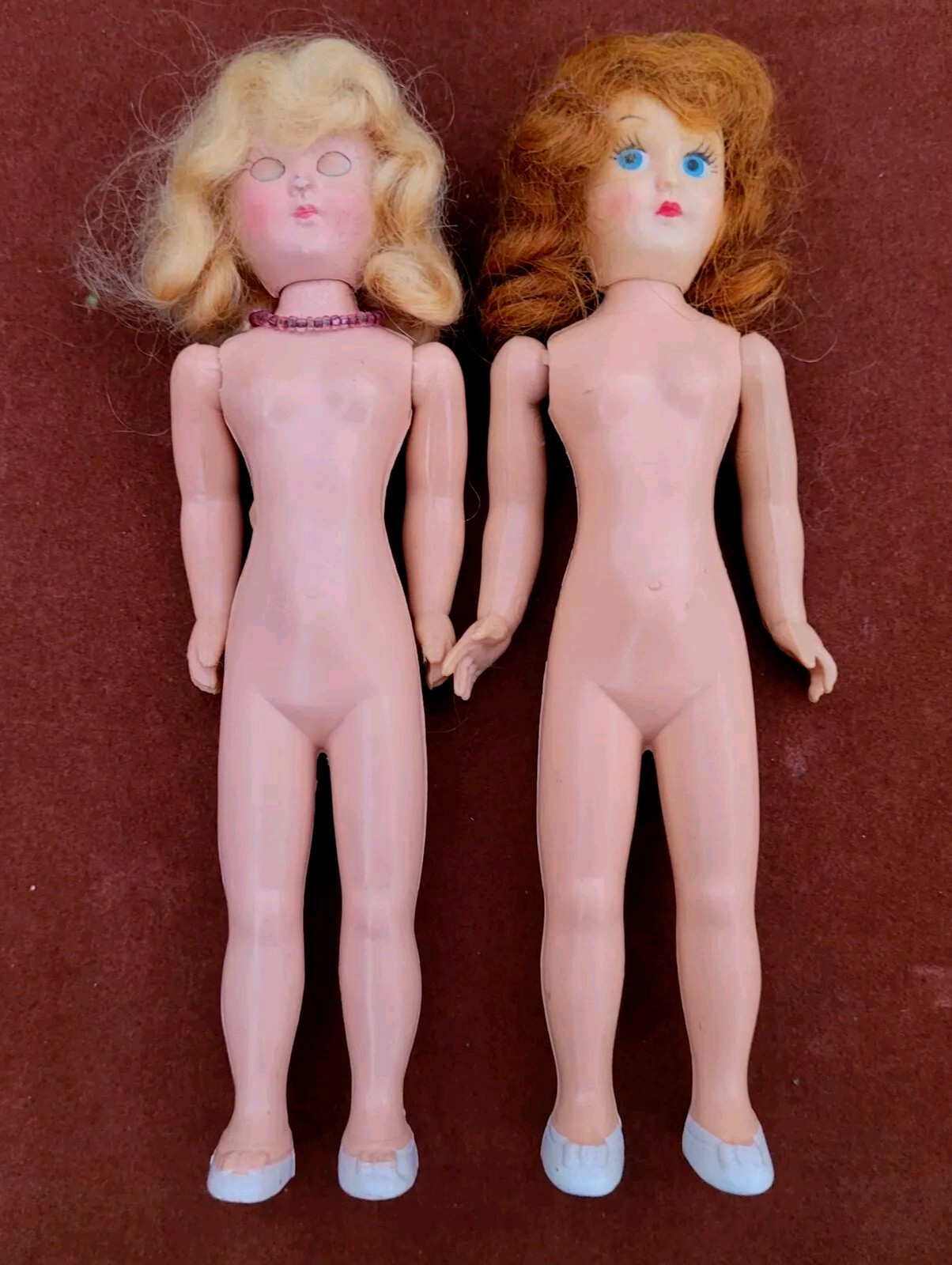 Antique Small dolls – 8in Tall – 1950s Era- SEE PICTURES