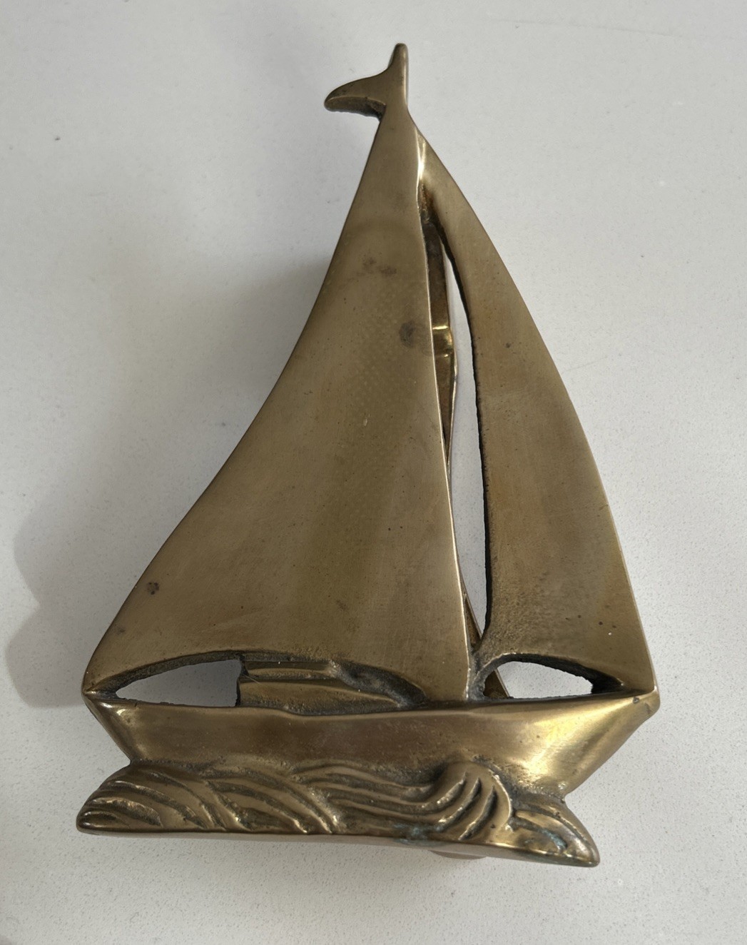 Brass Sailboat Door Knocker PENCO Vintage
