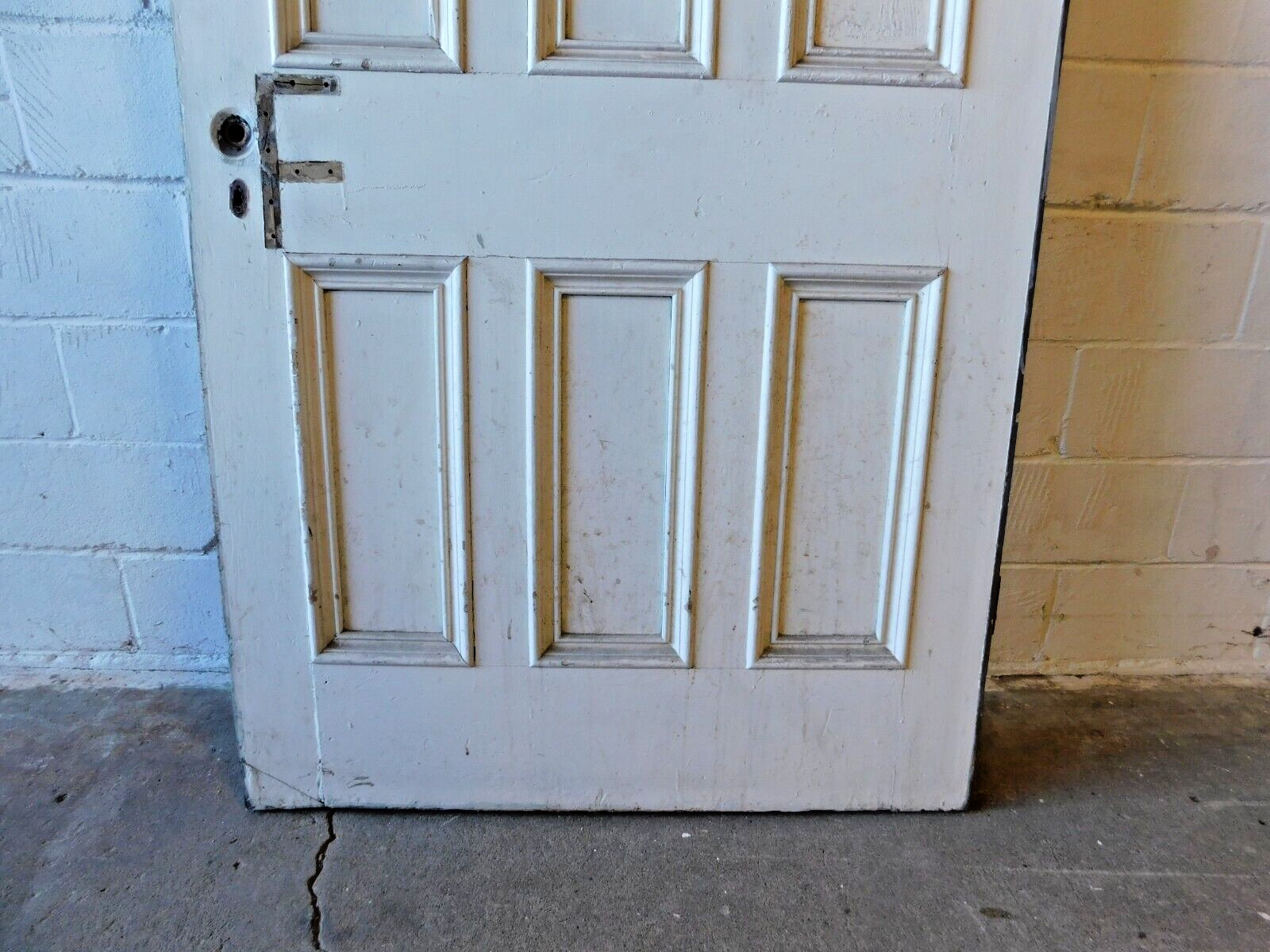 1860’s Antique ENTRY DOOR Large and Rare ITALIANATE Style Raised Panel ORNATE
