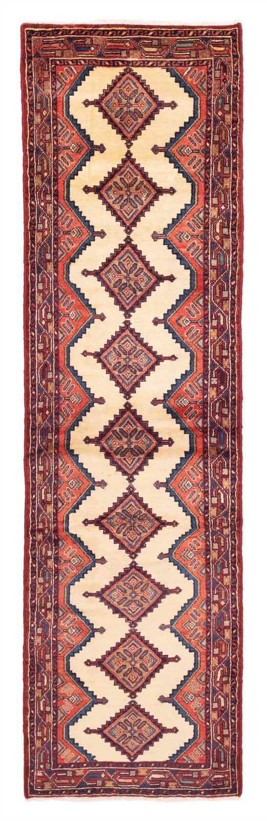 2’6″ x 9’7″ Vintage Hand-knotted Runner Rug Traditional Oriental Wool Carpet