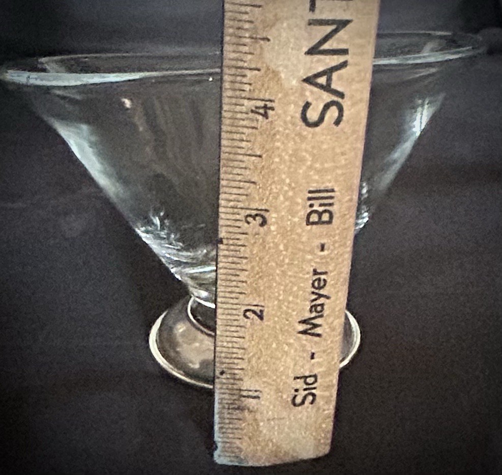 Frank M Whiting & Co Sterling Silver Glass Candy bowl
