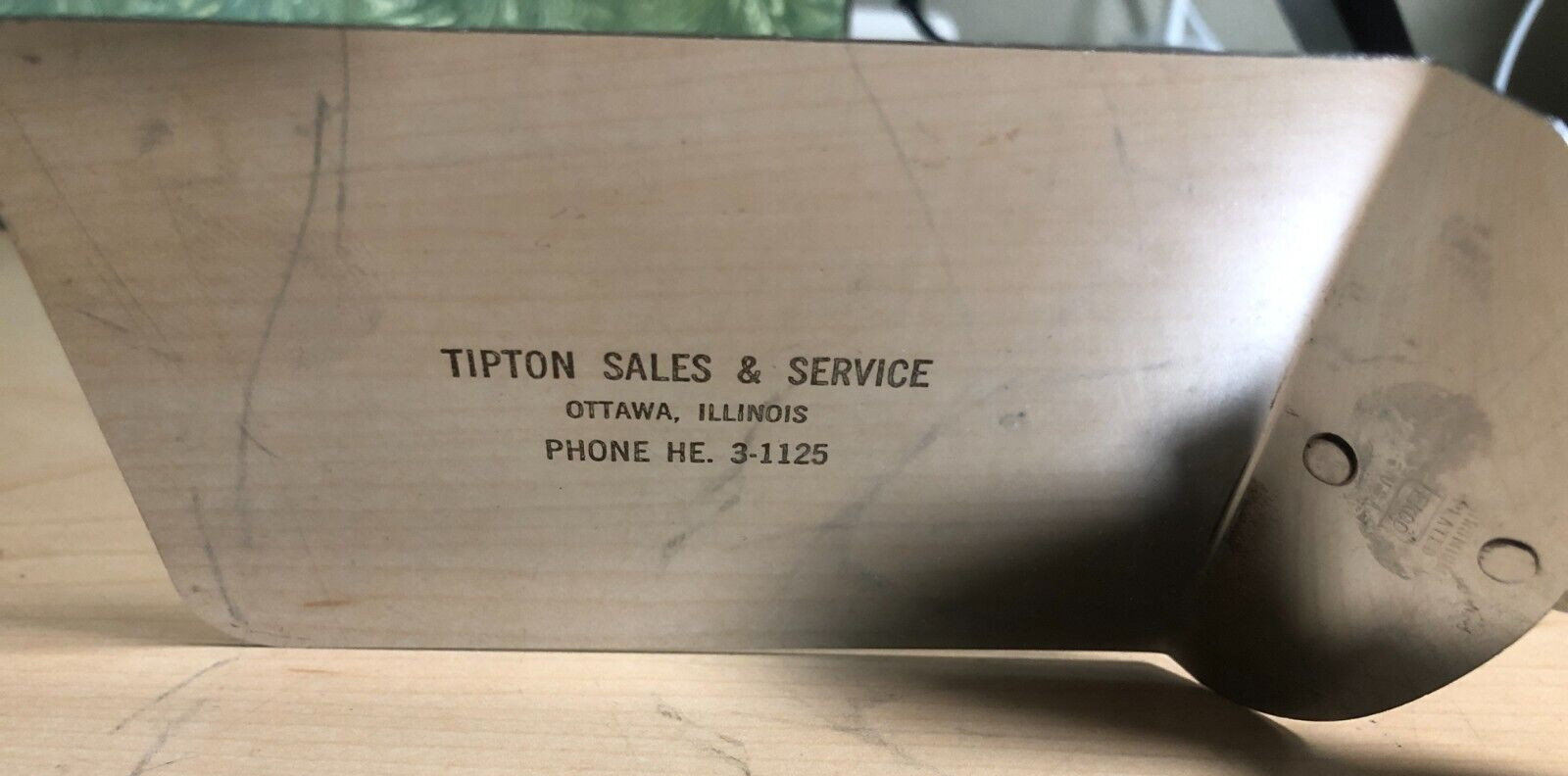 NEW – TIPTON SALES & SERVICE ADVERTISING SPATULA – EKCO OTTAWA, IL