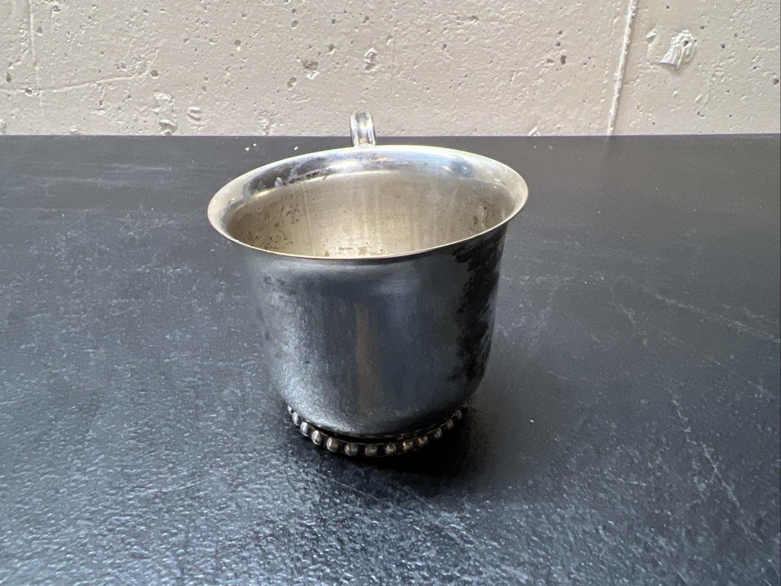F B ROGERS Silver Plate Tray 23”x 13” & ONEIFA SALT PEPPER SHAKER & LEONARD CUP￼