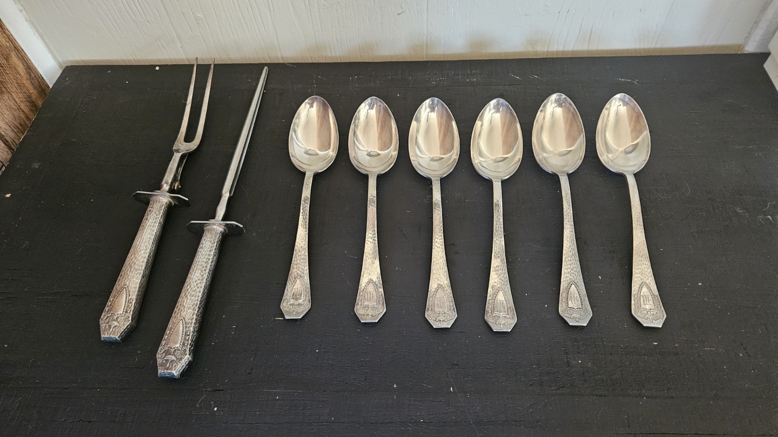 Lot Of 8 Vintage WM Rogers / 1847 Rogers Bros Silver Plated Serving Pieces