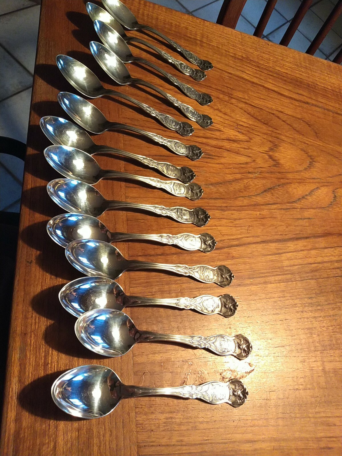 Wm rogers silverplate flatware 14 piece state marked partial set