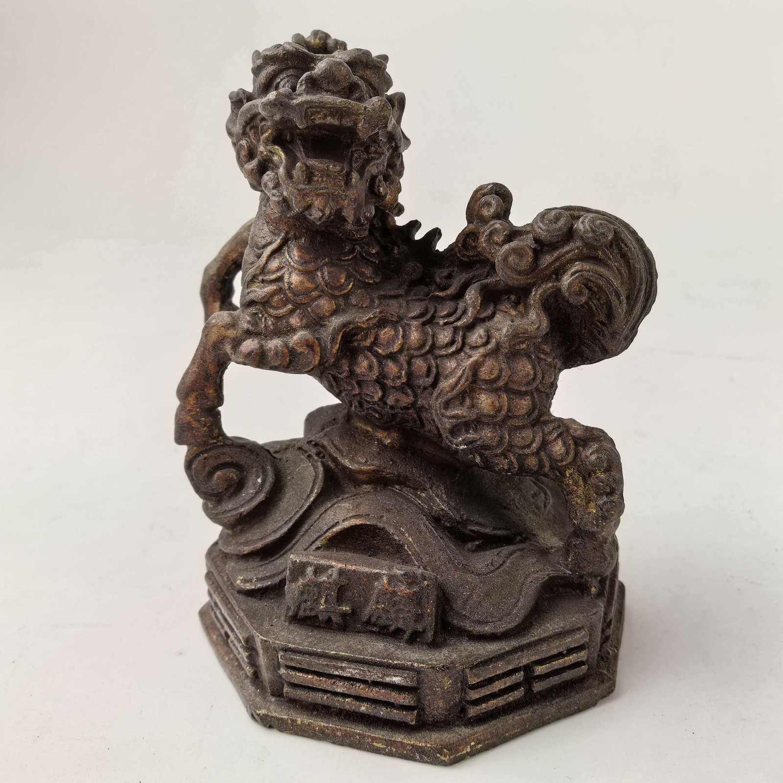 China Old brass ware Come From FOLK Collection Copper kylin