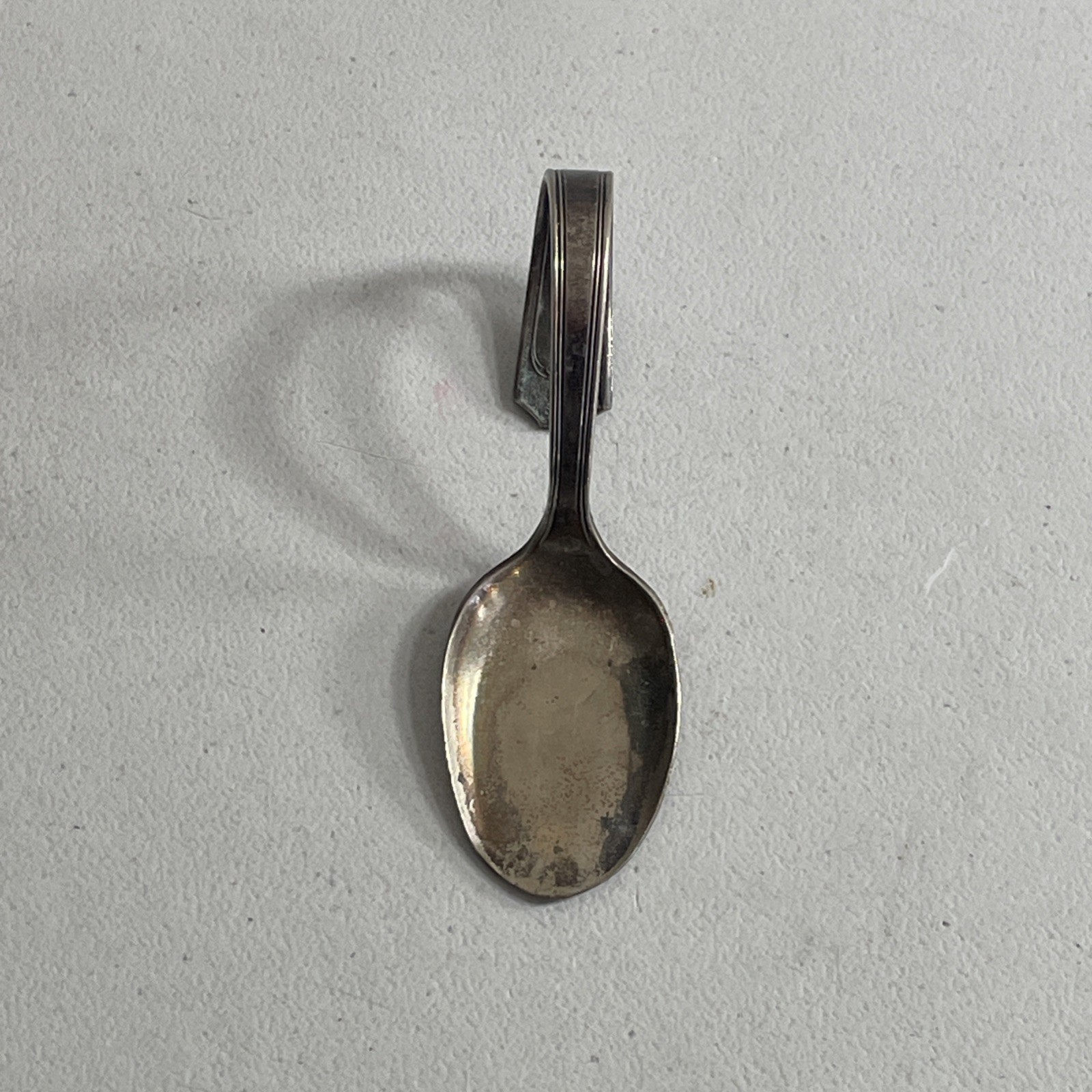 Modern Silver Co. Vintage Antique Curved Handle Silverplate 3.75″ Baby Spoon