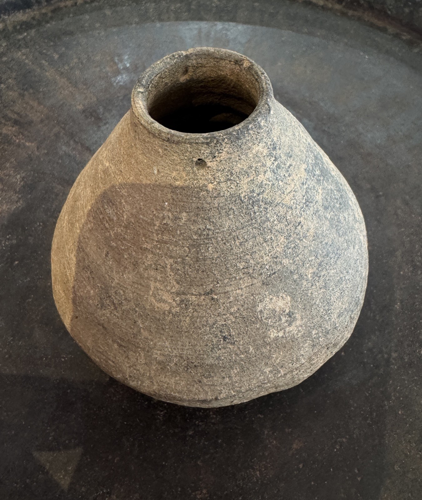 Ancient Pyu Burma Earthenware Pot / Vessel, c. 5th–9th Century 9.4cm High