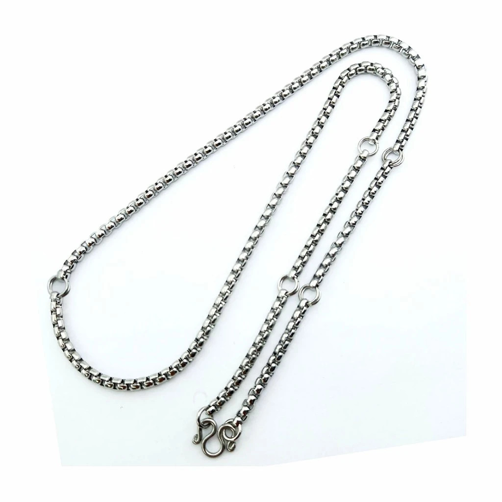Necklace Chain 26″ inches Stainless 6 Loops Hanging Pendant Thai Buddha Amulet