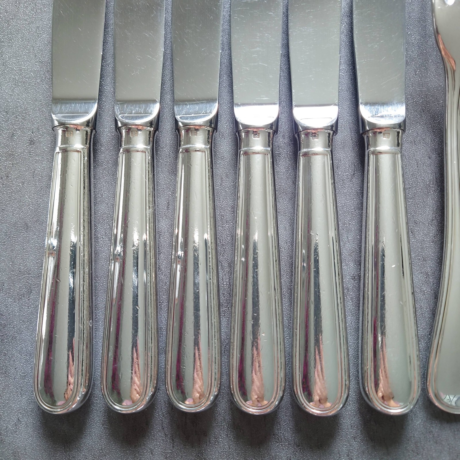 Christofle Albi 6pcs Silverplate Flatware Table Knife Fork Very Good