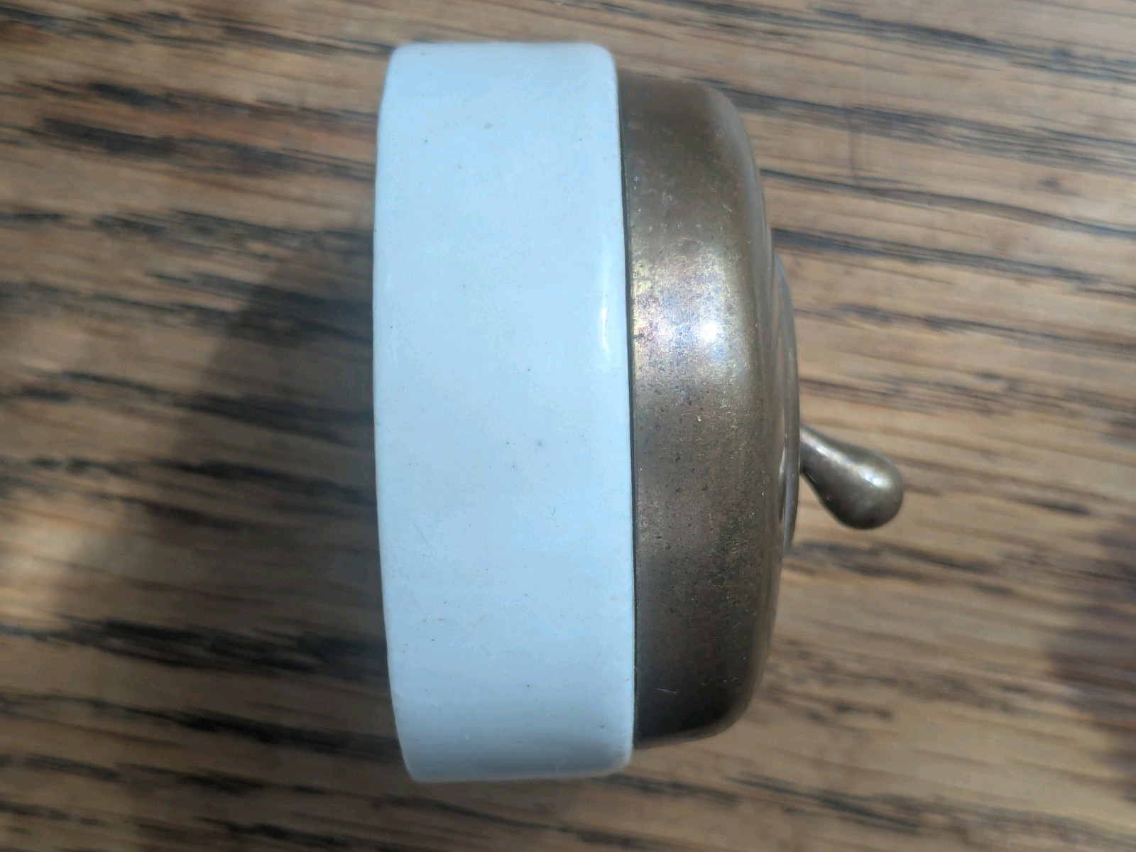 Antique Brass & Ceramic Light Switch Old Dolly Toggle Vintage Art Deco Edwardian