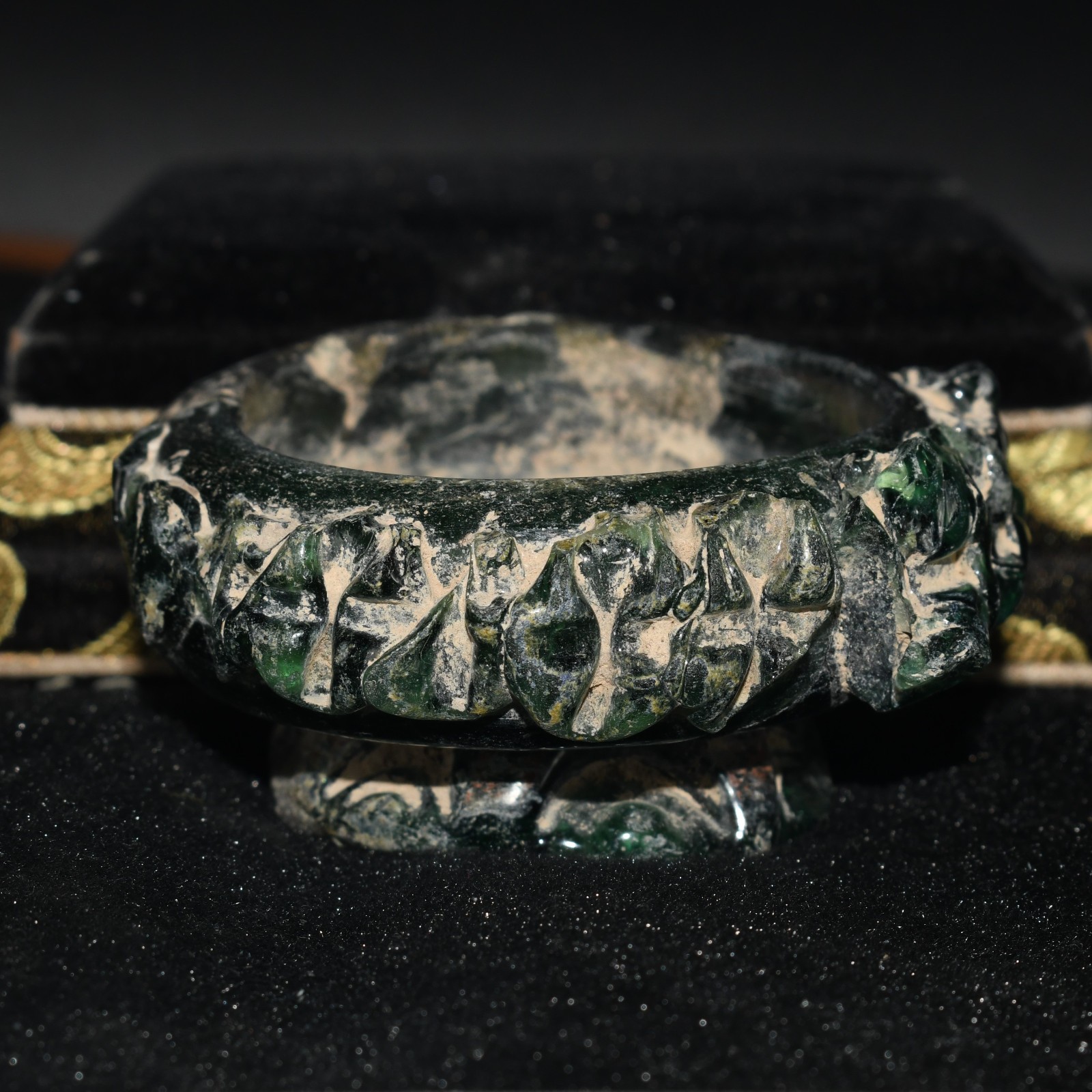 Large Intact Ancient Roman Glass Bowl Container Circa 1st – 5th Century AD