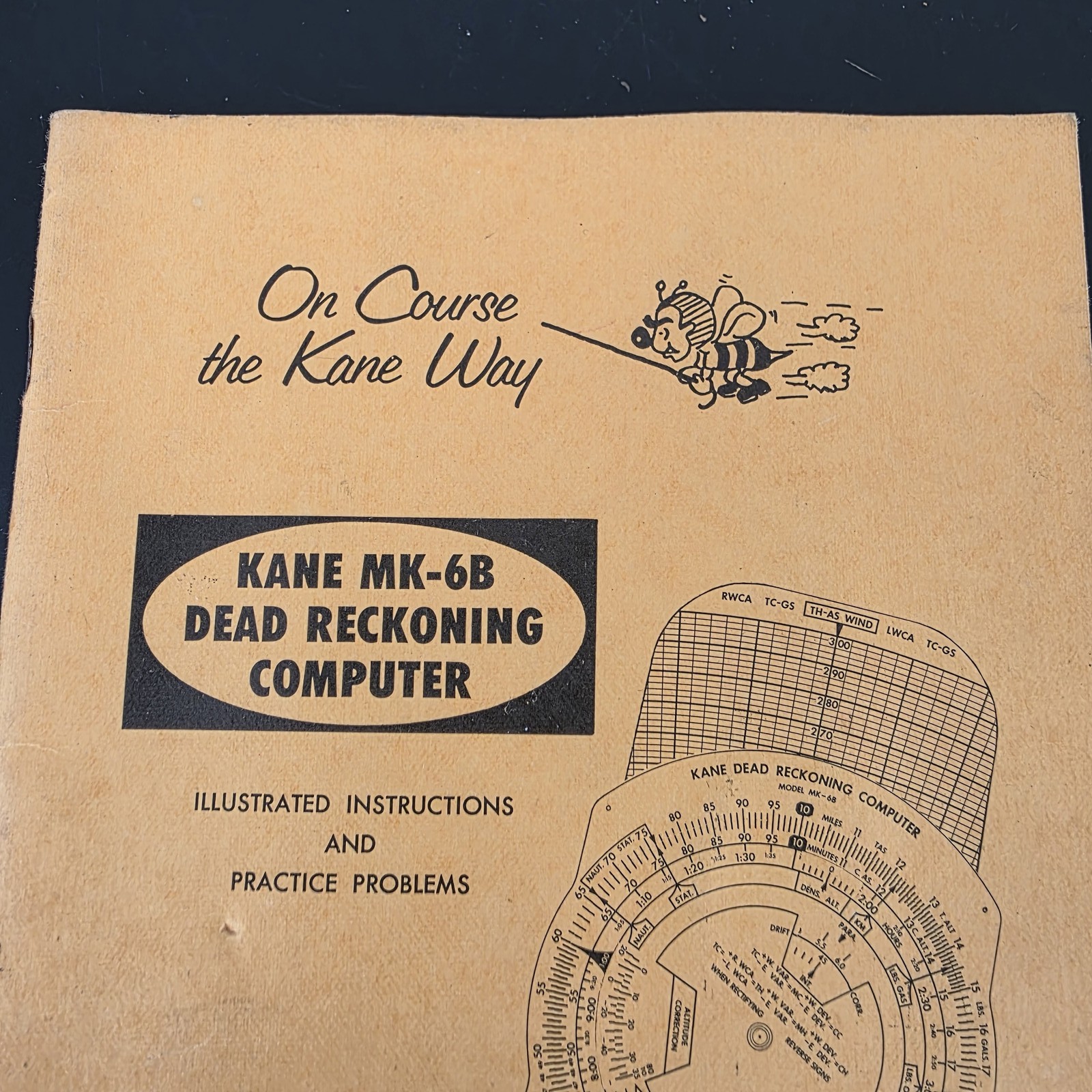 Vintage 1958 Kane MK-6B Dead Reckoning Computer & Manual Piloting Aid Aviation