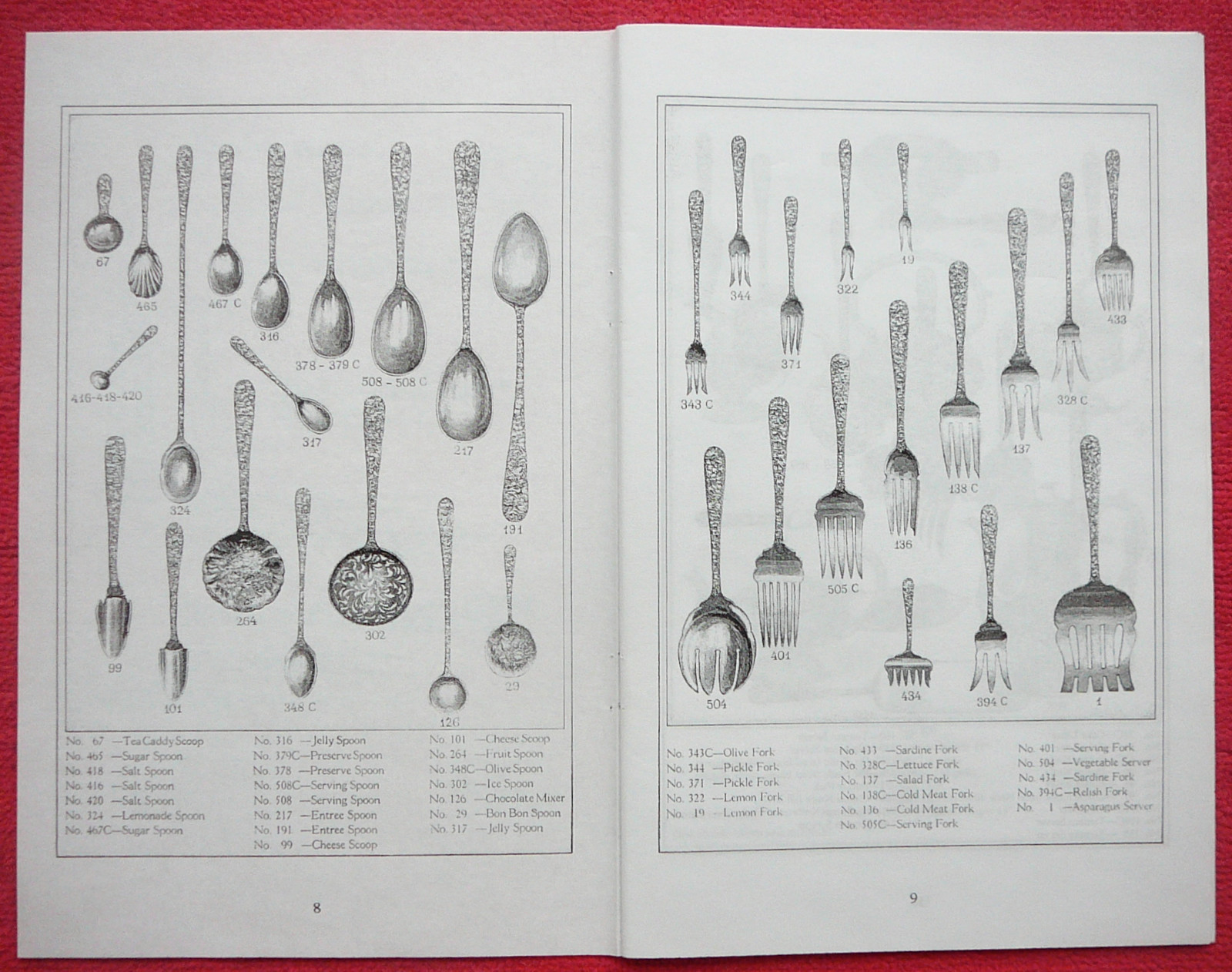 1914 Kirk REPOUSSE Sterling Flatware & Hollow Ware Catalog 46pp (photocopy)