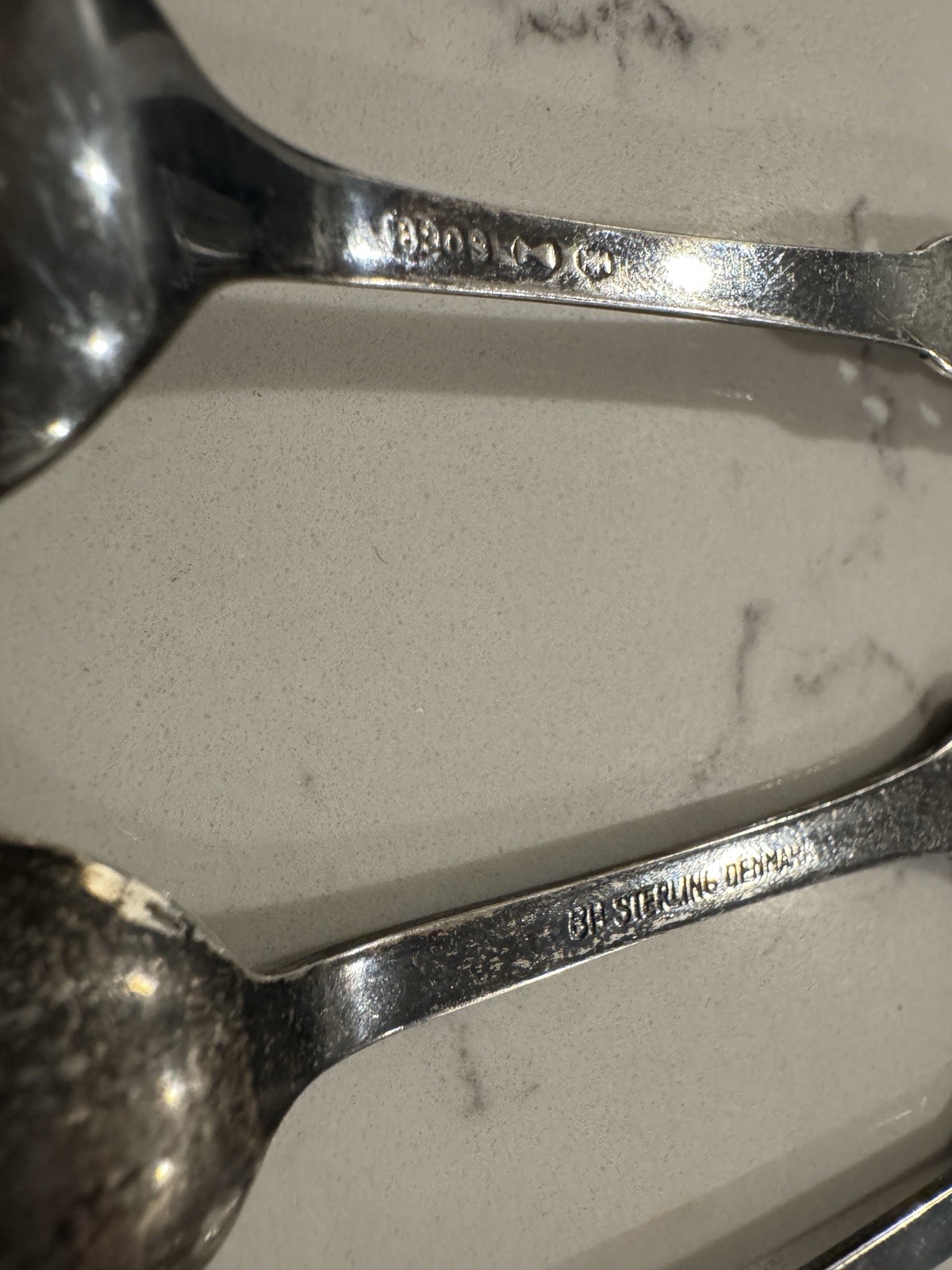 Enamel Spoon Flatware Lot 5pc Sterling 830 925 Norge Sverige Danmark