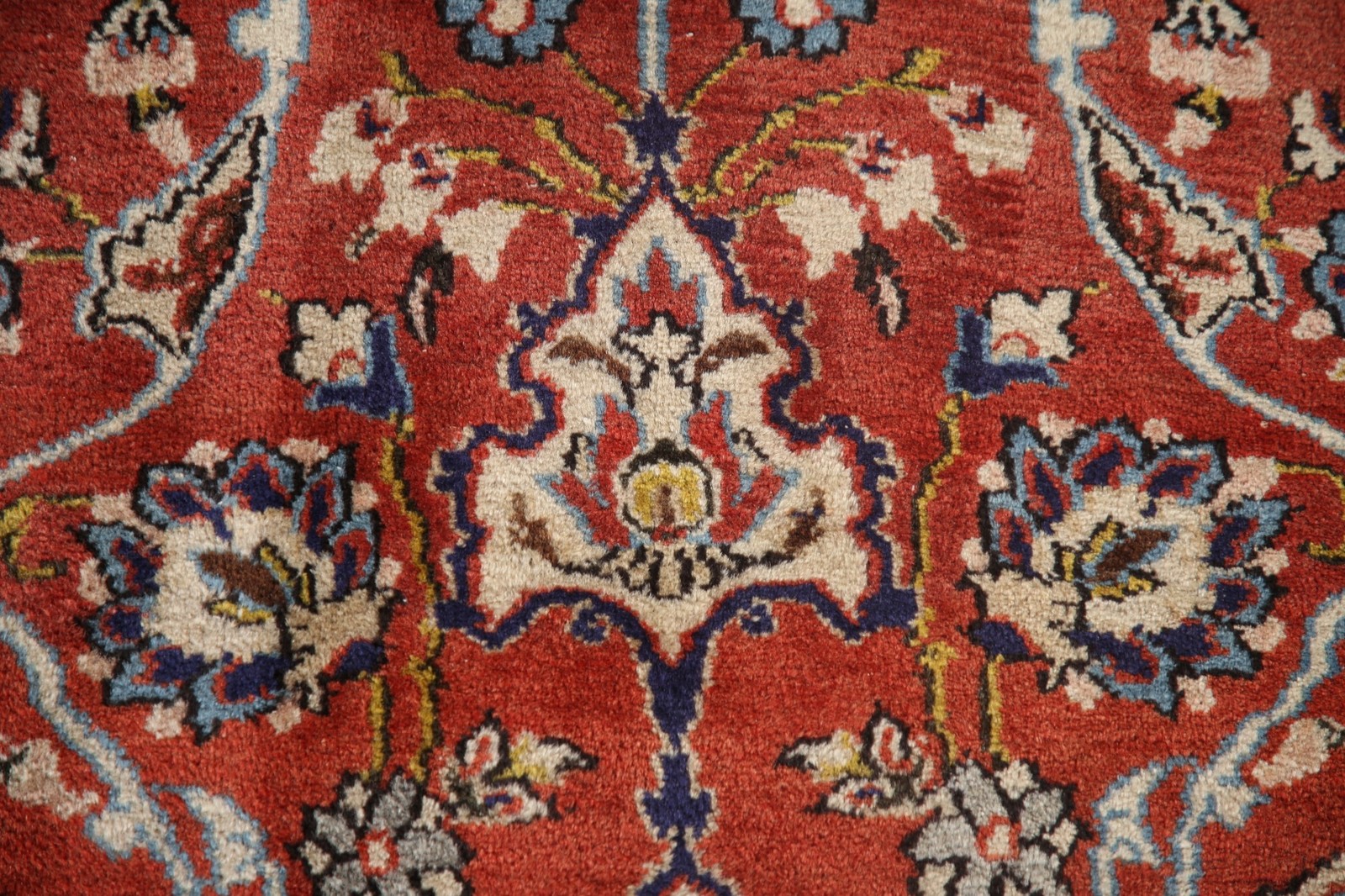 Vintage Rust Color Accent Rug 4×7 Handmade Wool Traditional Floral Pattern