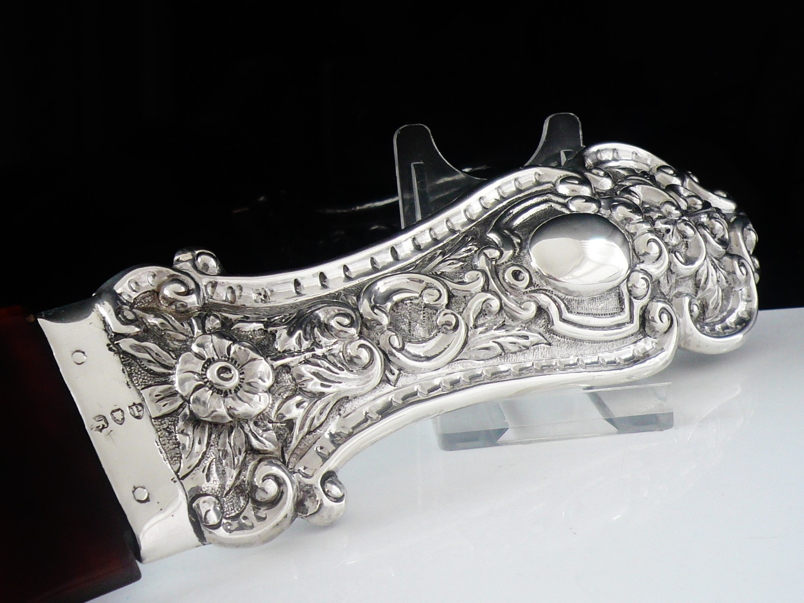 Massive Sterling Silver Faux Tortoiseshell Page Turner Jane Brownett London 1890