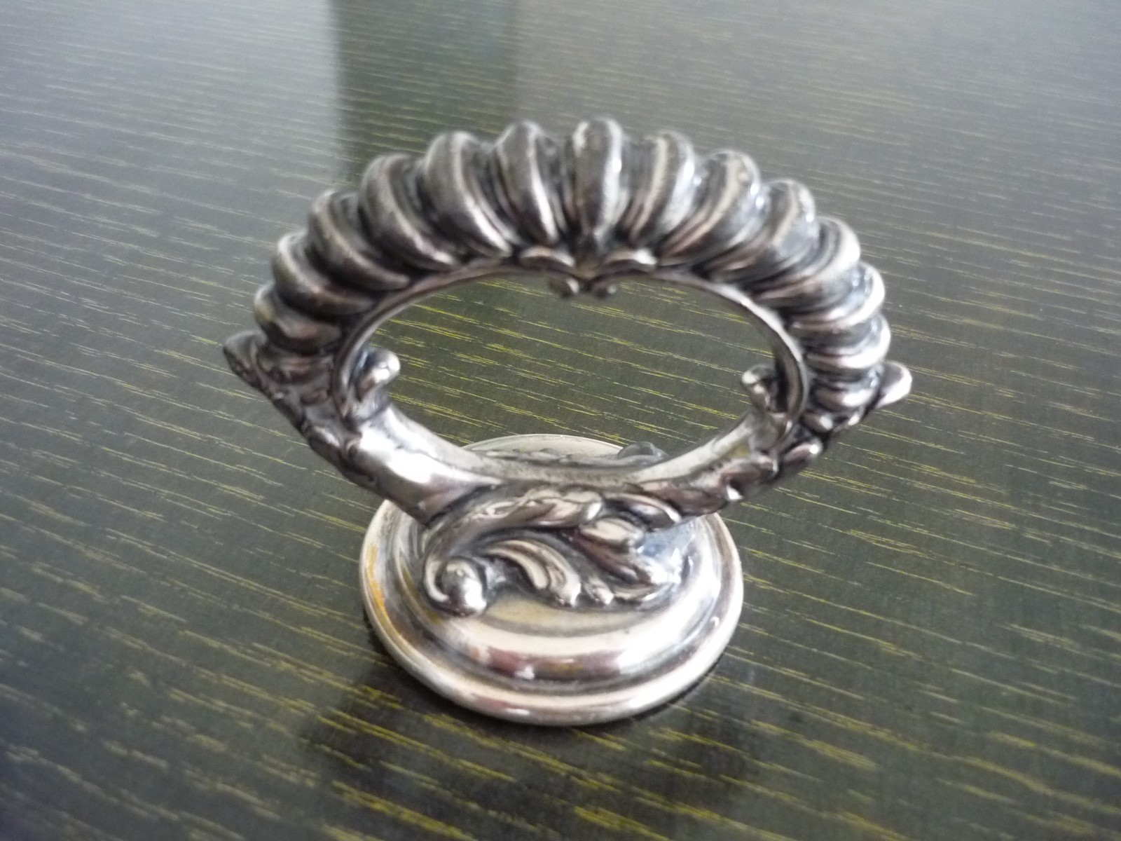 SILVER PLATED HANDLE DESIGNED FOR ANTIQUE COVERED SERVING DISH VICTORIAN ORNATE