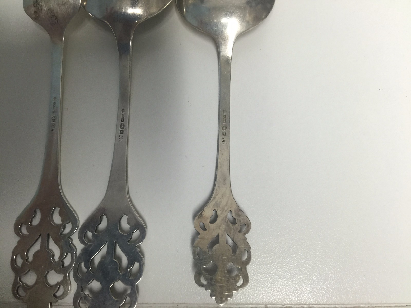 VIKING ROSE 830 SILVER 2 SERVING SPOONS AND FORK