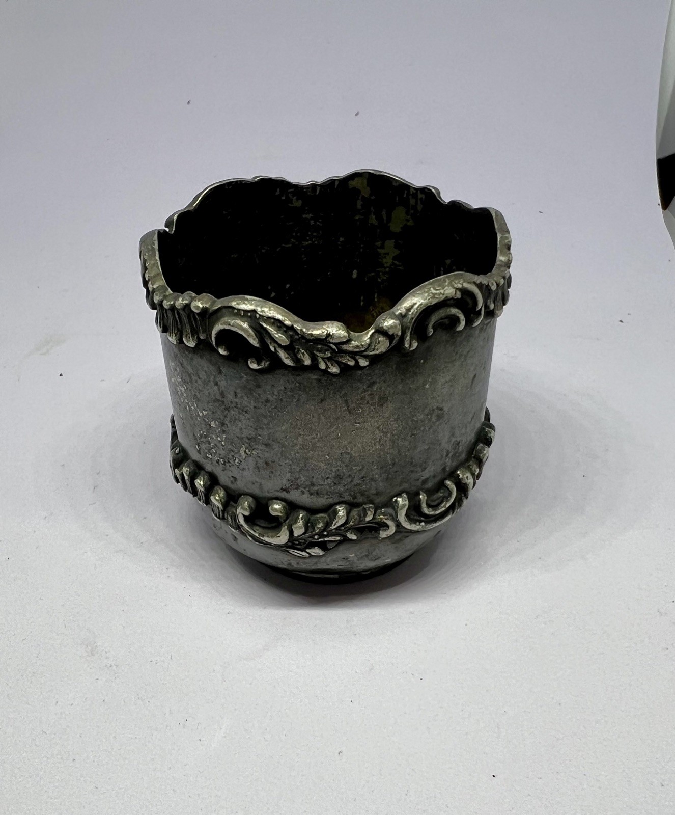 Antique! E. G. Webster Quad Plated spiderweb hallmark Toothpick Holder 1900’s