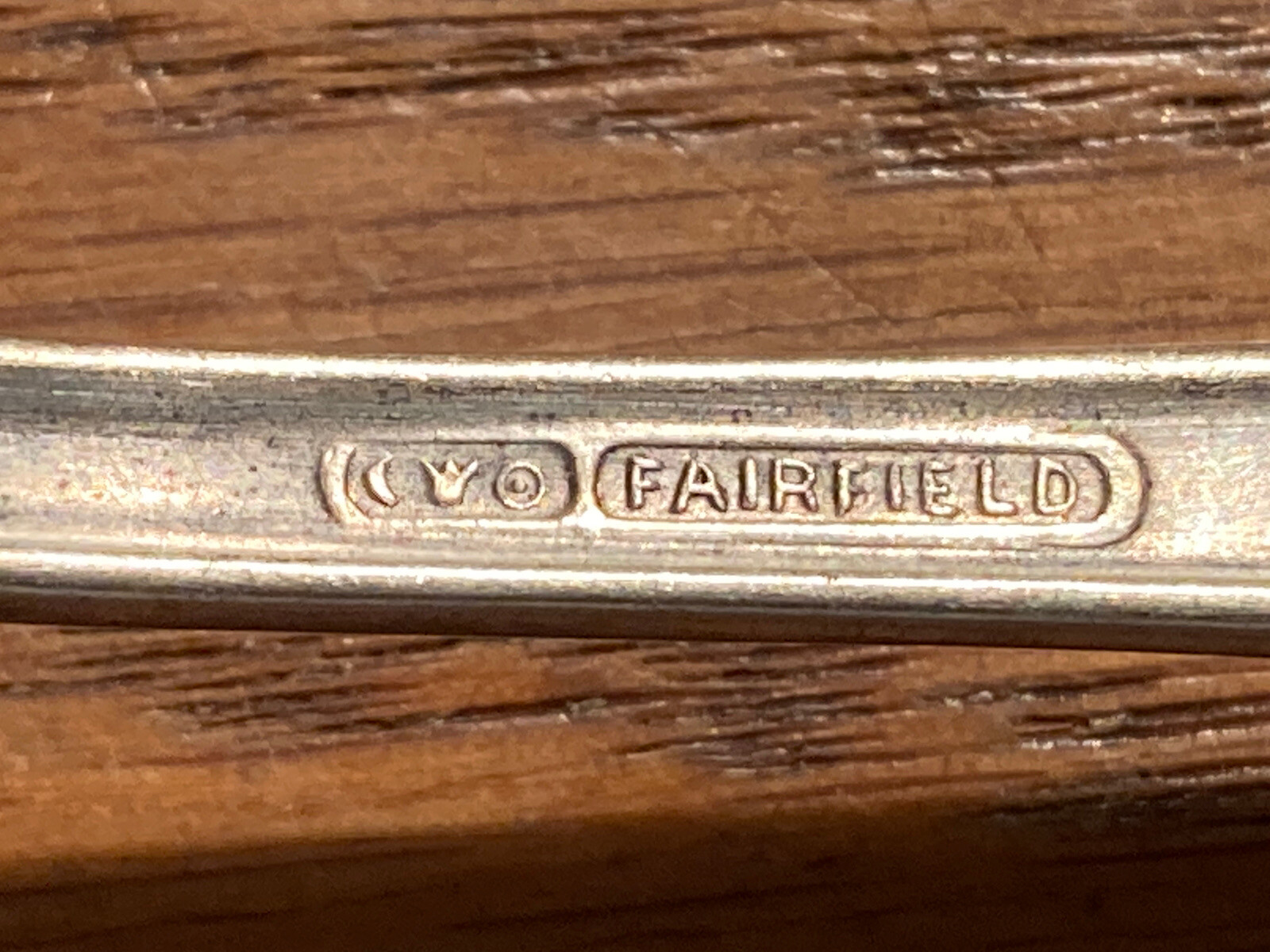 2- FAIRFIELD Silver Plate Teaspoons 1915 Alpha Pattern