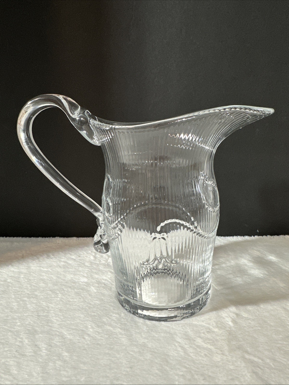 MMA Replica Antique Flint Glass EAPG Bellflower Pitcher McKee