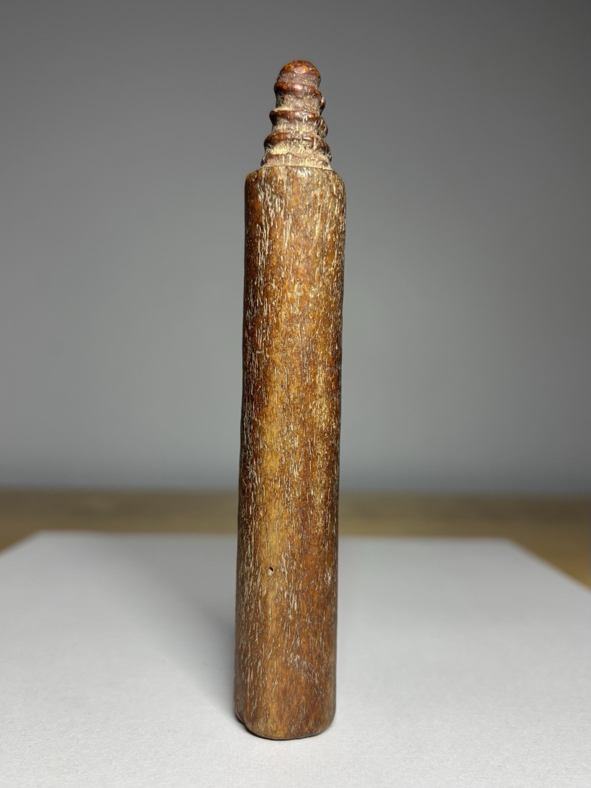 Old Antique Hand-Carved Bone or Antler Tool Piece – Inuit Arctic / Northern