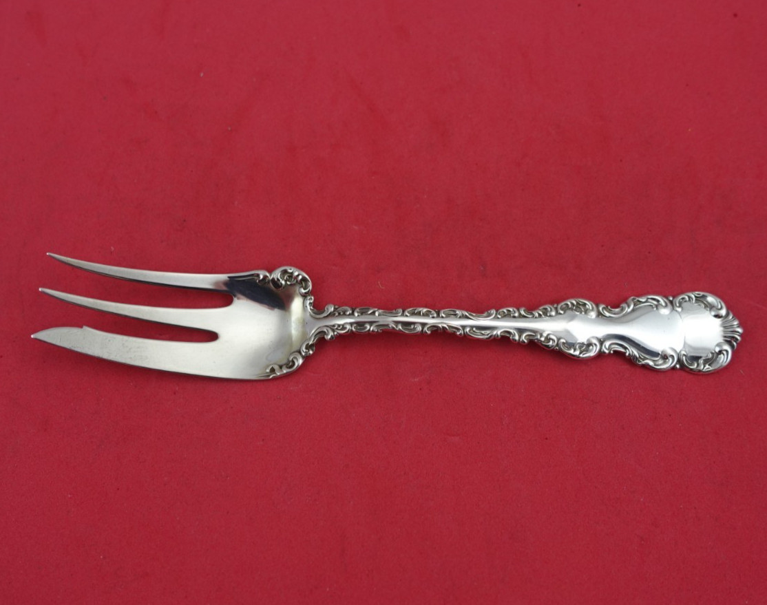 Louis XV by Whiting-Gorham Sterling Silver Pastry Fork 3-Tine 6 3/4″ Heirloom
