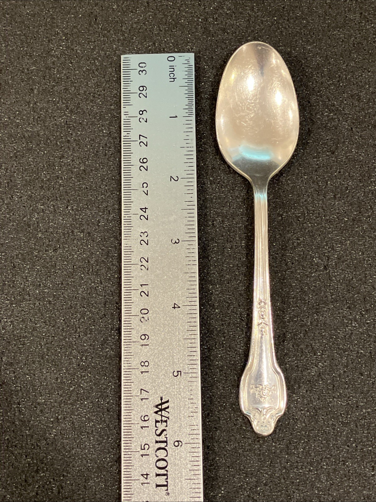 The FONTAINEBLEAU Silverplate Serving Spoon Falmouth Pattern 1914 Miami Beach