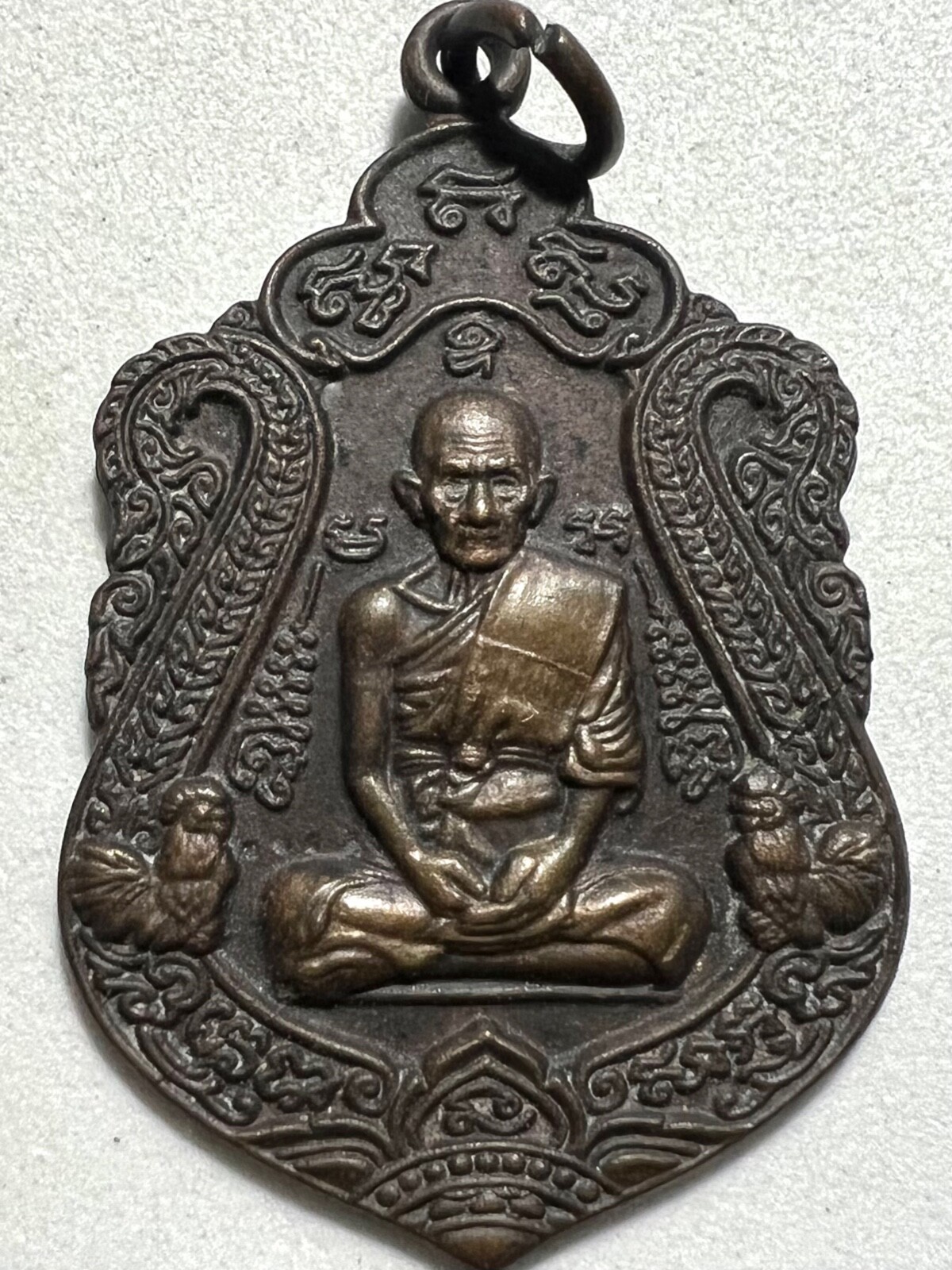 PHRA LP RUAY RARE OLD THAI BUDDHA AMULET PENDANT MAGIC ANCIENT IDOL#21