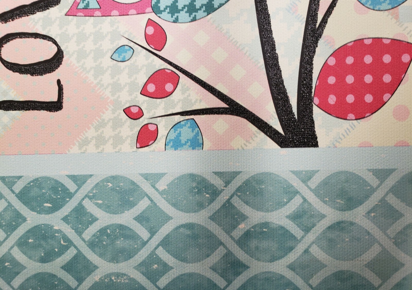 1 KITCHEN CANVAS WALL FRAME, app.10″ x 12″, 2 OWLS ON TREE, OWL LOVE YOU FOREVER