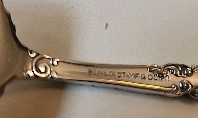7 5/8″ Benedict Three By Benedict Meat Fork – Silverplate