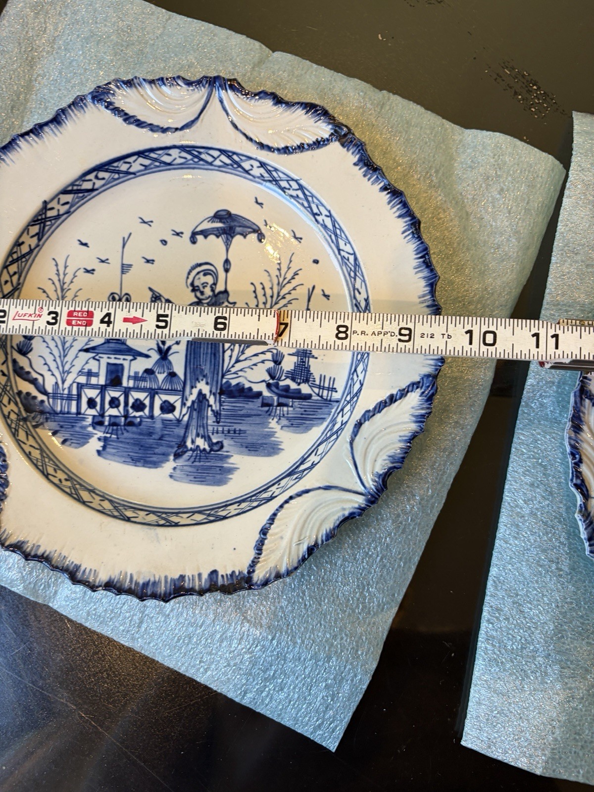 Antique Worcester Blue & White Plates – Dr. Wall Period (18th Century) 1745
