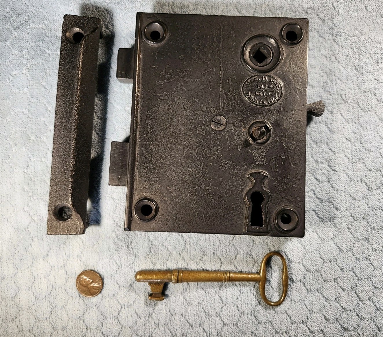 1842 & 1856 Rim Lock Restored Reversible Exterior