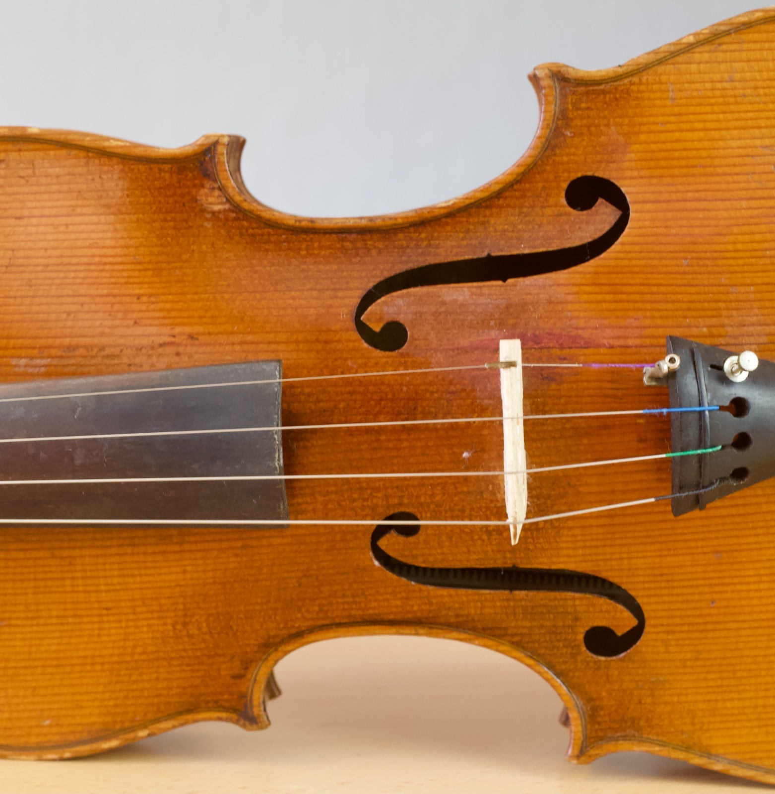 old 4/4 violin Geige viola cello Bratsche fiddle labeled Soffritti Ettore Nr.372