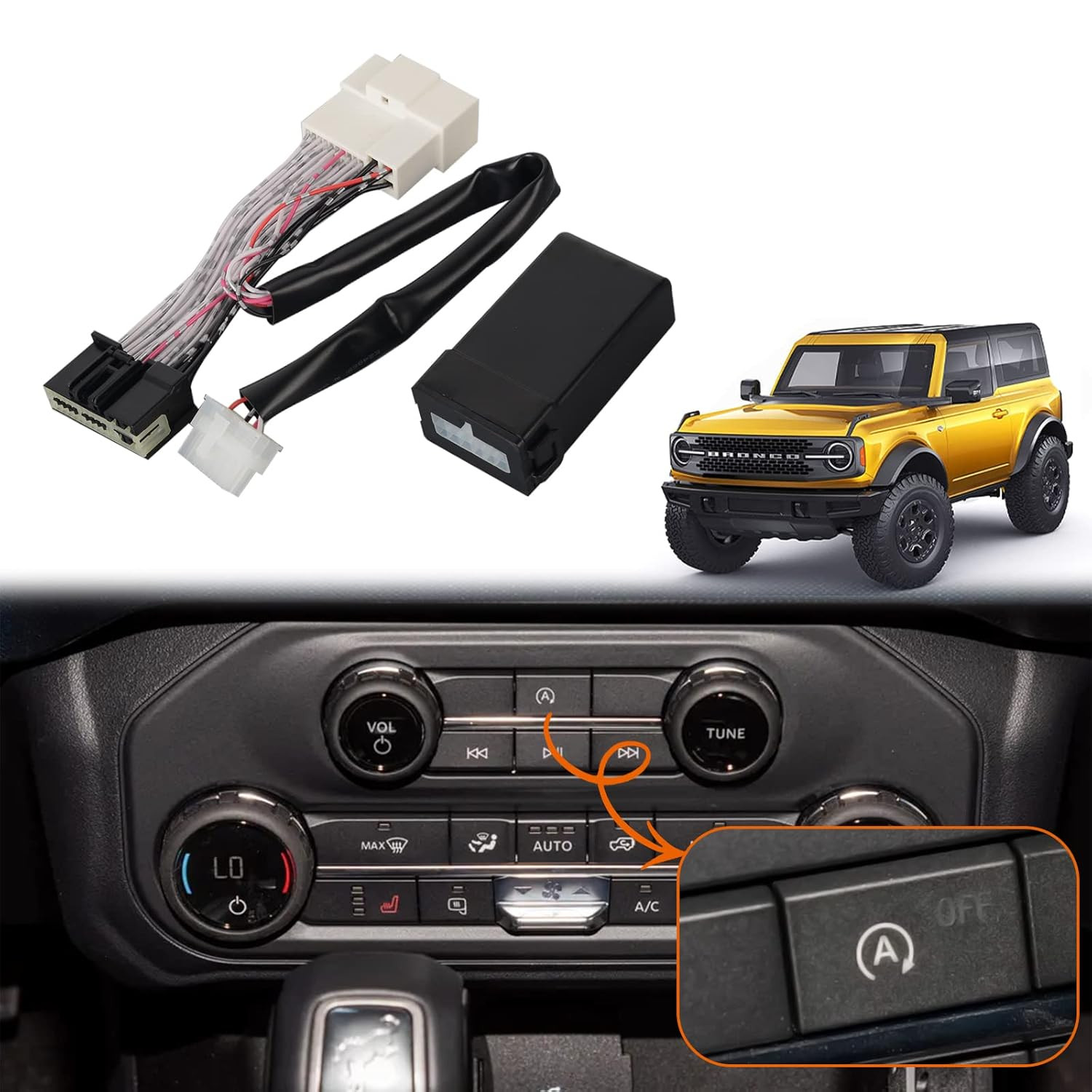 Auto Start Stop Eliminator Compatible with Ford Bronco 2021-2025 Auto Start Stop