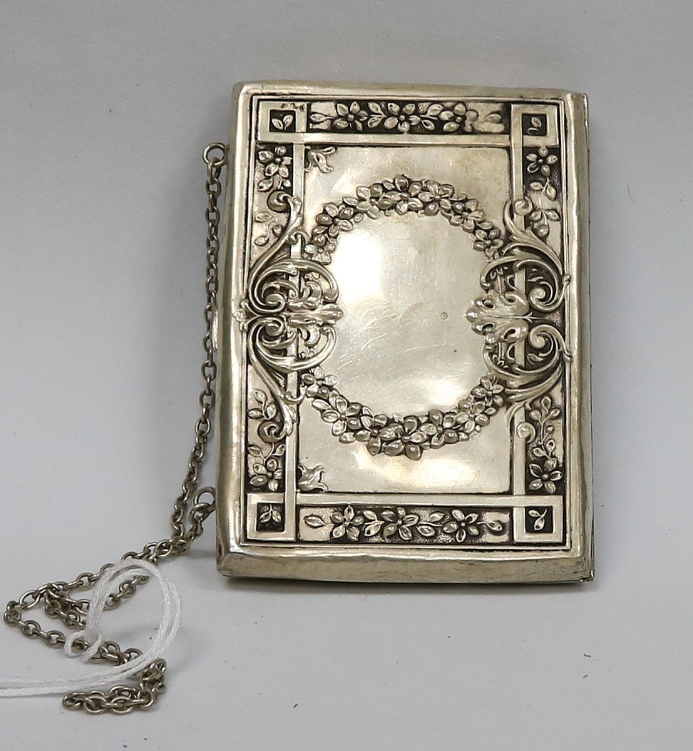 Vintage 1920s .925 Sterling Silver Cigarette Compact Dace Purse 82.7 grams